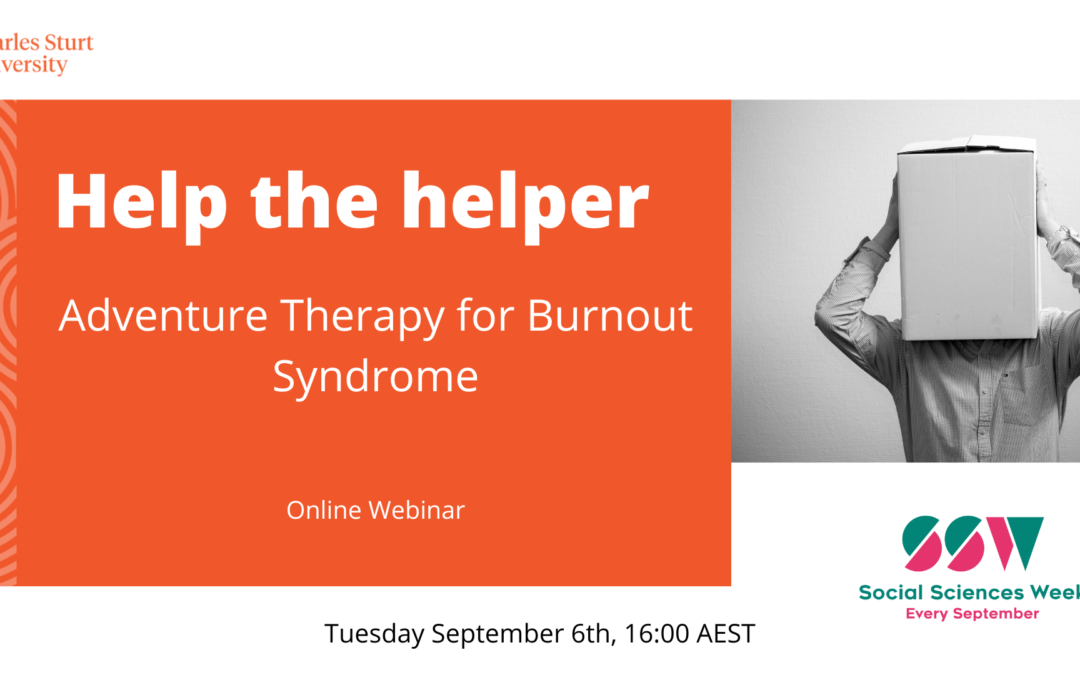 Help the helper: Adventure Therapy for Burnout Syndrome