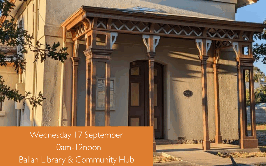Talk Moorabool – Untold stories of Ballan
